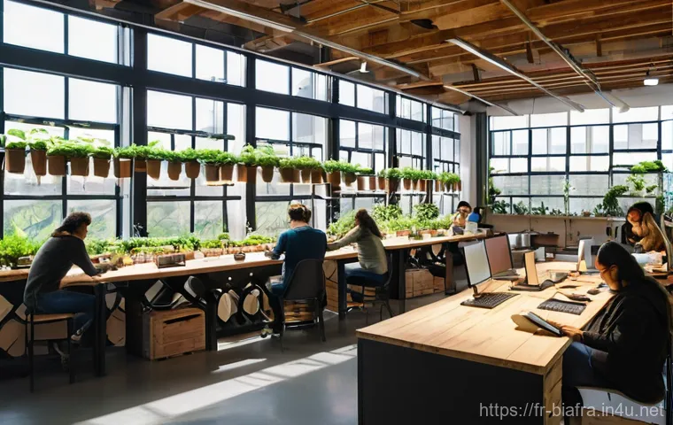 비아프라 독립운동과 청년 세대 - **Prompt:** A dynamic scene depicting a diverse group of young adults, dressed in contemporary and c...